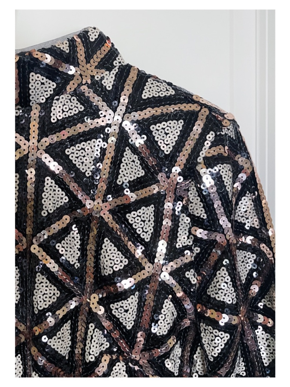 LULU’S | Sequin Geo Mini Dress - Picture 6 of 6
